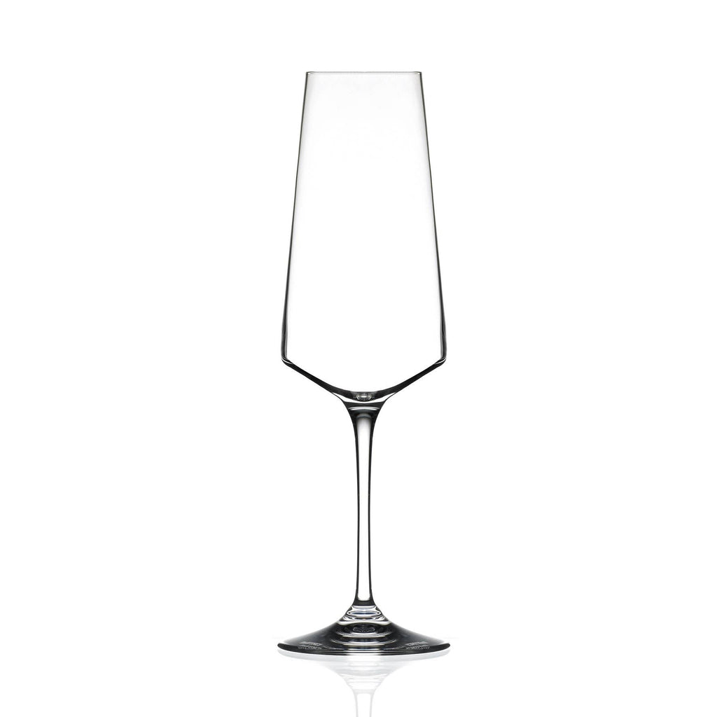 Champagneflöjt i kristall.