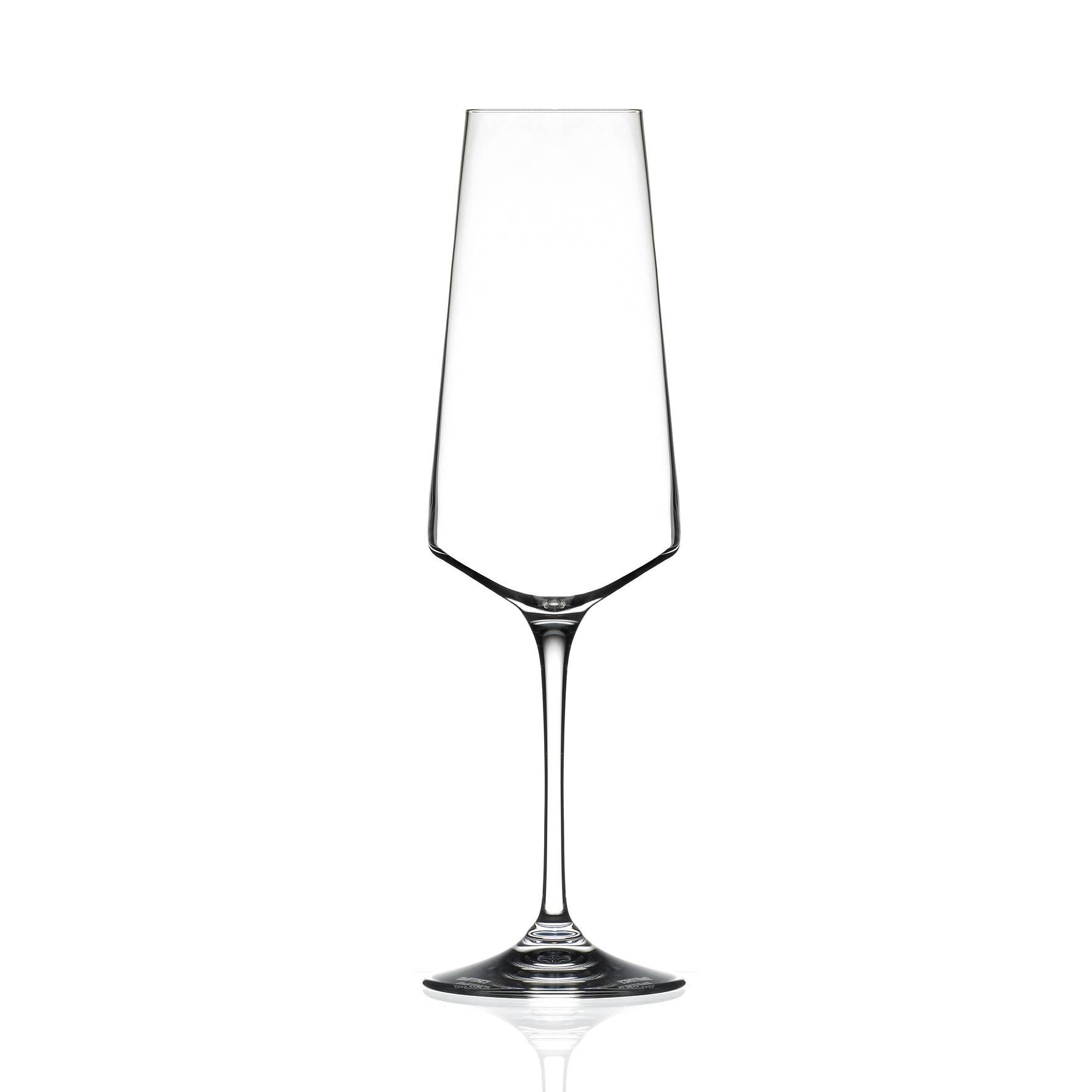 Champagneflöjt i kristall.